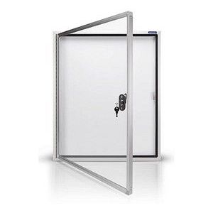 Magnetoplan Schaukasten CC 1214100 90x79cm 6xDIN A4 Aluminium weiß