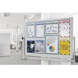 magnetoplan 1131803 Magnetisch frame Blauw (b x h) 31.9 cm x 5.2 cm DIN A3 staand, DIN A4 liggend