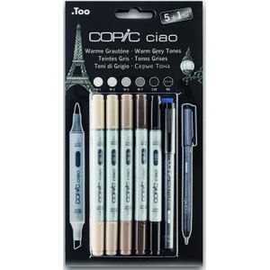 Copic Ciao 5 + 1 set warm grey tones