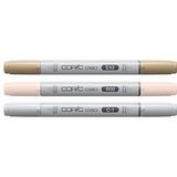 COPIC® Ciao Mellow Palette Layoutmarker-Set farbsortiert 1,0 + 6,0 mm, 3 St.