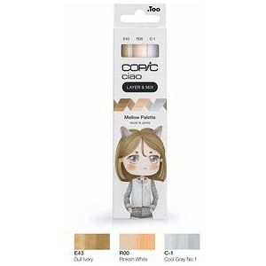 COPIC® Ciao Mellow Palette Layoutmarker-Set farbsortiert 1,0 + 6,0 mm, 3 St.