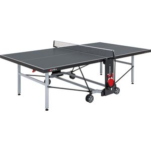 Sponeta® S5-70E Tafeltennistafel Outdoor - Pingpongtafel voor buiten - Speeltoestel voor buiten - Inklapbaar - Zelftrainer - Inclusief batshouder - 6mm zwart blad - 10 Jaar garantie - LxBxH 274x152,5x76cm - Made in Germany