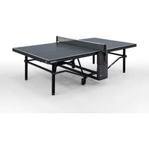 Sponeta® SDL Black Edition Outdoor Tafeltennistafel - Speelklaar geleverd - Pingpongtafel voor Buiten - Zwart - Inklapbaar - Inclusief tafeltennisnet en 2 batshouders - 10mm Dik Weerbestendig zwart tafelblad - 10 Jaar garantie - Made in Germany