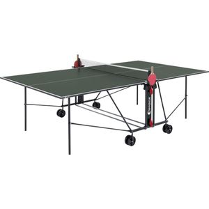 Sponeta® S1-42i Tafeltennistafel Indoor - Pingpongtafel voor binnen - Speeltoestel voor binnen - Inklapbaar - Zelftrainer - Inclusief batshouder en net - 19mm groen blad - 3 Jaar garantie - LxBxH 274x152,5x76cm - Made in Germany