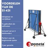 SPONETA HobbyLine S 1-43 i Indoor-Tischtennis-Tisch