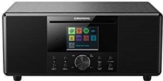 GRUNDIG GIR1070 DTR 7000 All-In-One Internetradio, FM/RDS/DAB+/Internetradio, Bluetooth, Schlummerfunktion, Dual Alarm, 2,8 Zoll Farbdisplay, Schwarz
