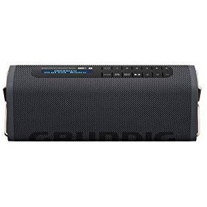 Grundig Bluetooth-luidspreker gbt, zwarte band, met dab en fm-radio, 30 m bereik, meer dan 8 uur afspeeltijd