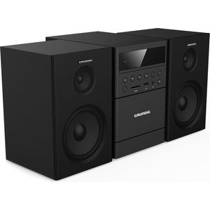 GRUNDIG MS 300 Design microsysteem, cassette, FM-tuner, mp3-weergave, USB, SD-kaart, Bluetooth, GHF1050, zwart