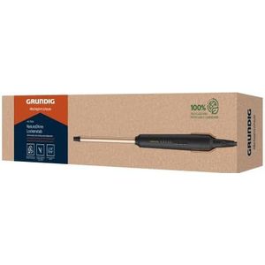 GRUNDIG NaturaShine HS 7230 Krultang, haarstyler, diameter 10 mm, keramische coating met macadamia- en kokosolie, 5 standen, van 130 °C tot 210 °C, snelle opwarmtijd, zwart/roségoud
