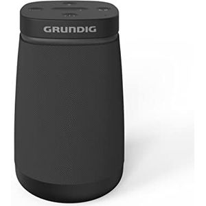 Grundig Bluetooth luidspreker Portable 360, muziekbox, 360°-geluid, 12 watt RMS, tot 30 m bereik, tot 11 uur batterijduur, handsfree-functie, AUX-input, led-batterijniveau-indicator, zwart