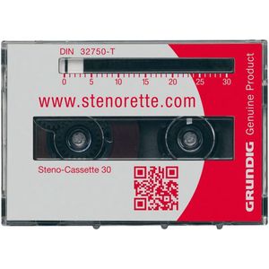 Grundig Steno Cassette GGO5610 - 5-pac - 30 Minute - Geschikt Voor Grundig Analoge Dicteerapparaten