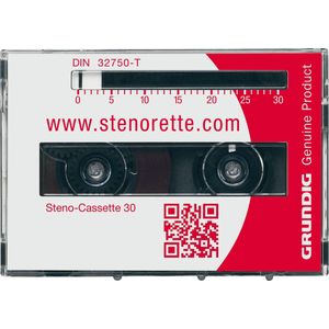 Grundig Steno Cassette GGO5610 - 5-pac - 30 Minute - Geschikt Voor Grundig Analoge Dicteerapparaten