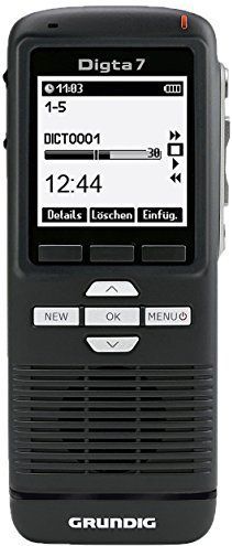 Grundig - Digta 701 Push - Digitale Dictafoon - Zwart