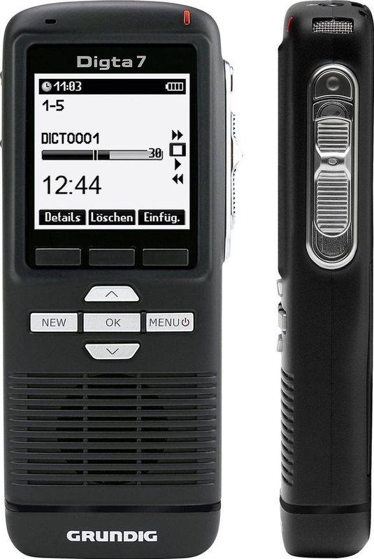 Grundig - Digta 7 - Digitaal Dicteerapparaat - Handdicteerapparaat - Inclusief Dicteersoftware