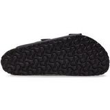 Slipper Birkenstock Unisex Arizona Natural Leather Black Regular-Schoenmaat 46