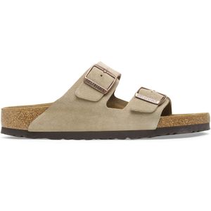 Birkenstock ARIZONA SUEDE LEATHER - Dames slippers - Kleur: Taupe - Maat: 44