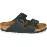 Slipper Birkenstock Unisex Arizona Natural Leather Black Regular-Schoenmaat 37