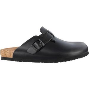 Birkenstock - Boston - Inlegzool - Natuurlijk Leer - Zwart