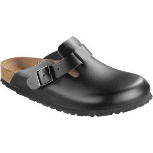 Birkenstock - Sandalen en slippers - Boston Natural Leather Black voor Heren - Maat 41 - Zwart