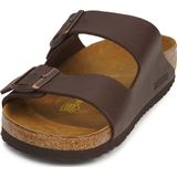 BIRKENSTOCK Arizona Birko-Flor sandalen voor heren, brede slippers, bruin, 44 EU