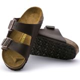 Slipper Birkenstock Unisex Arizona Birko-Flor Dark Brown Narrow