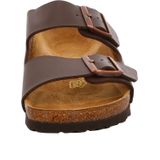 Slipper Birkenstock Unisex Arizona Birko-Flor Dark Brown Narrow