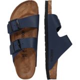 Slipper Birkenstock Unisex Arizona Birko-Flor Blue Narrow-Schoenmaat 39