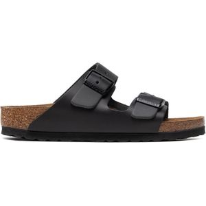 Birkenstock - Arizona - Slippers - Zwart - Echt Leder