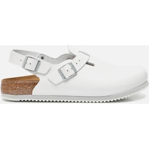 Birkenstock - Clog Tokio Super Grip, Naturleder, weiß, Weite normal, Größe 41