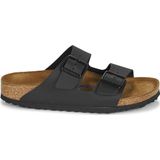 Slipper Birkenstock Unisex Arizona Soft Footbed Birko-Flor Black Narrow