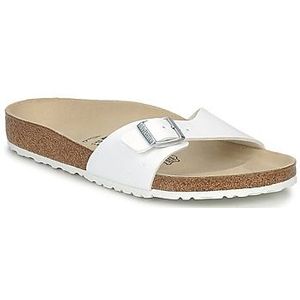 Birkenstock Madrid Dames Slippers White Regular-fit | Wit | Imitatieleer | Maat 39 | 040731