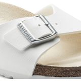 Birkenstock Madrid Dames Slippers White Regular-fit Wit Imitatieleer 040731