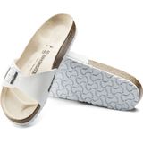 Birkenstock Madrid Dames Slippers White Regular-fit Wit Imitatieleer 040731