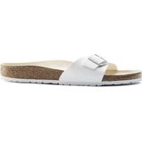 Birkenstock Madrid Dames Slippers White Regular-fit Wit Imitatieleer 040731