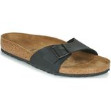 Birkenstock Madrid Dames Slippers Black Regular-fit | Zwart | Imitatieleer | Maat 46 | 040791