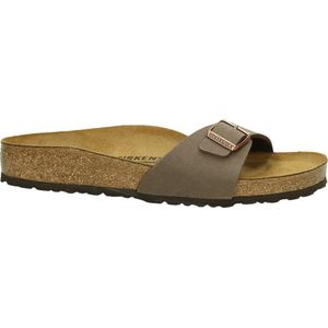 Birkenstock - Madrid - Sportieve Slippers - Bruin - Leer