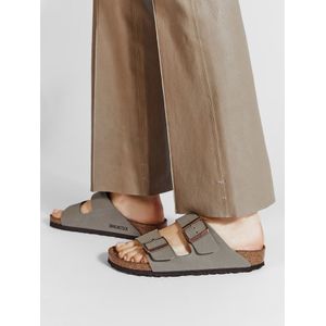 Birkenstock Arizona BFBC Stone Narrow Heren Slippers - Stone