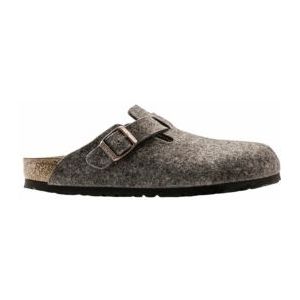 Birkenstock Boston instappers bruin Vilt 270247