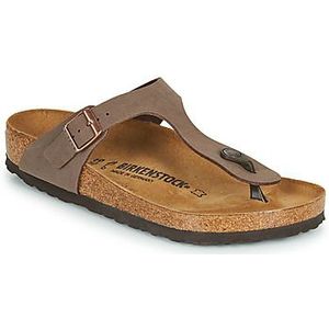 Birkenstock Gizeh Regular Birko-Flor Nubuck Dames - Bruin