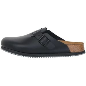 Birkenstock - Clog Boston Super Grip, Naturleder, schwarz, Weite normal, Größe 37