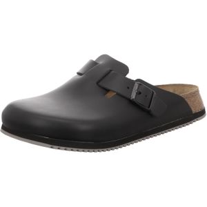 Birkenstock Boston Zwart Superloopzool Natuurleer