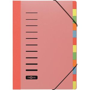 Pagna Bureauorganizer Lucy Colours 12-delig, van PP, met hoekspanrubber, rekbare rug