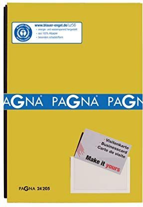 PAGNA Unterschriftenmappe 20 Fächer gelb