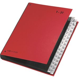 PAGNA Pultordner DIN A4 32 Taben rot