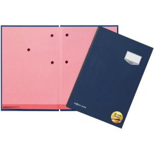 Unterschriftsmappe 10 F&#228;cher Eco blau