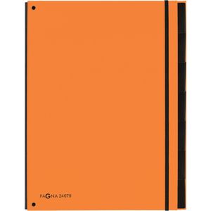 Sorteermap Pagna Trend A4 7 tabs oranje