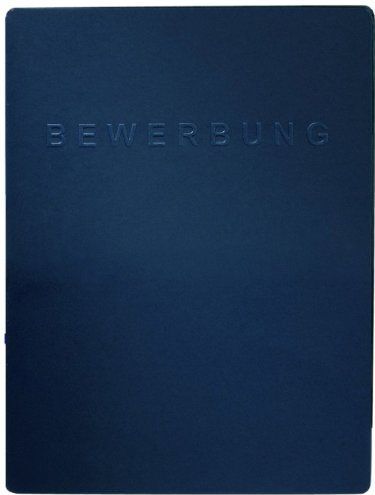 Pagna Bewerbungsmappe Square 3-teilig Karton 270g/qm blau