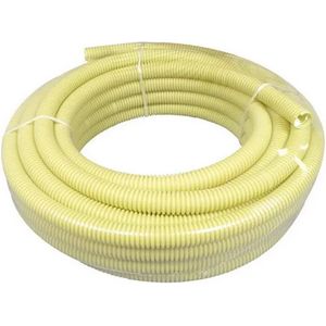 Flexibele Buis 5/8 + siliconen coating - 10 meter - Crème