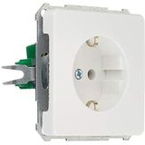 Schneider Electric Elso 205004 Stopcontact 16A FASHION/RIVA/SCALA Steekklem inbouw, zuiver wit, Made in Germany