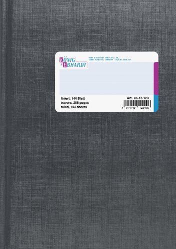 K+E Geschäftsbuch A5 liniert 144 Blatt hellblau